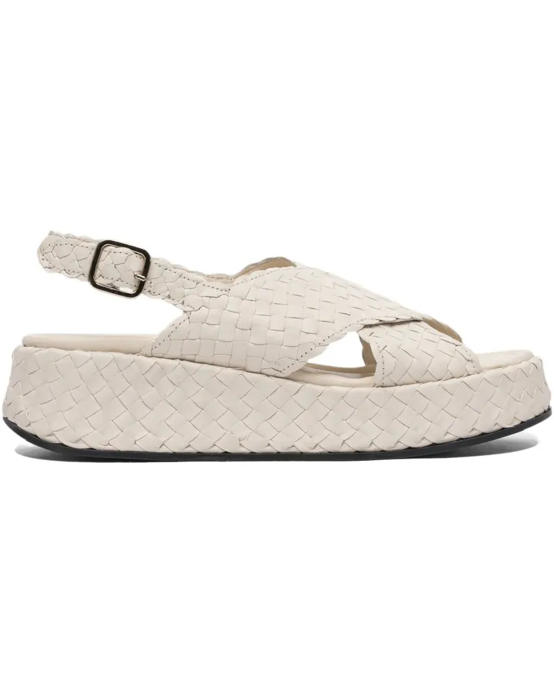 Toni Pons Gewebte Plateau-Sandalen - Nude Nude