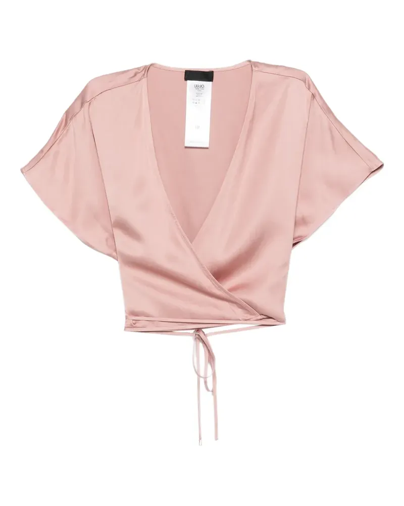 Liu Jo V-neck tie-fastening top - Rosa Rosa