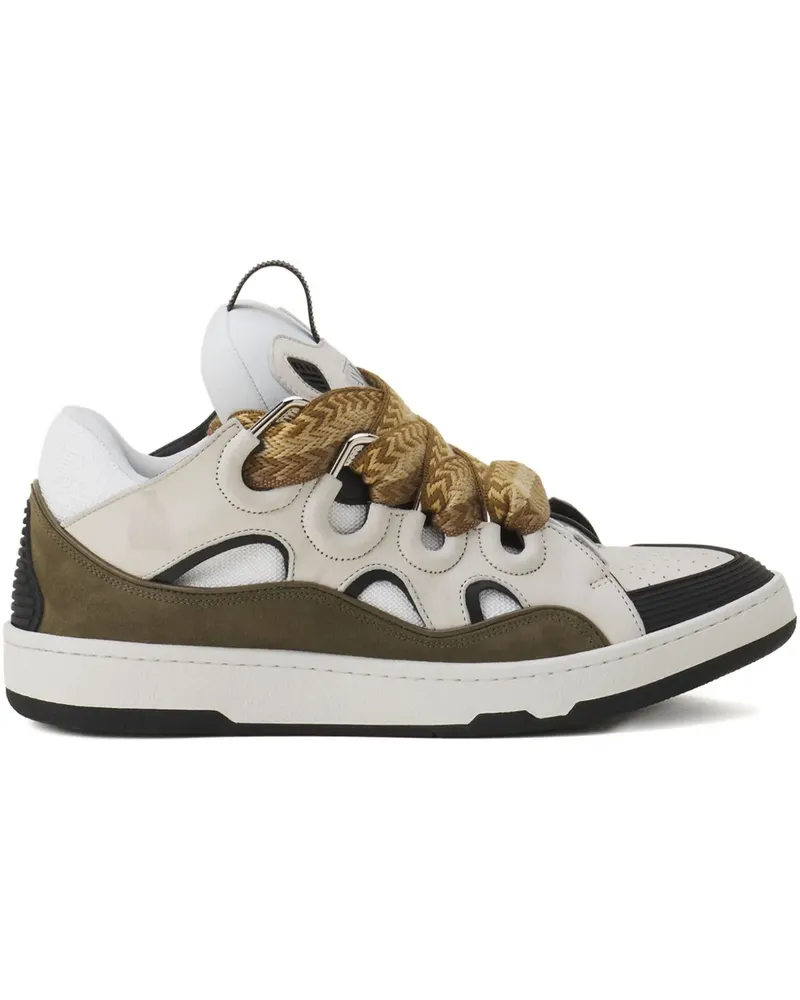 Lanvin Curb Sneakers mit geflochtener Spitze - Weiß Weiß