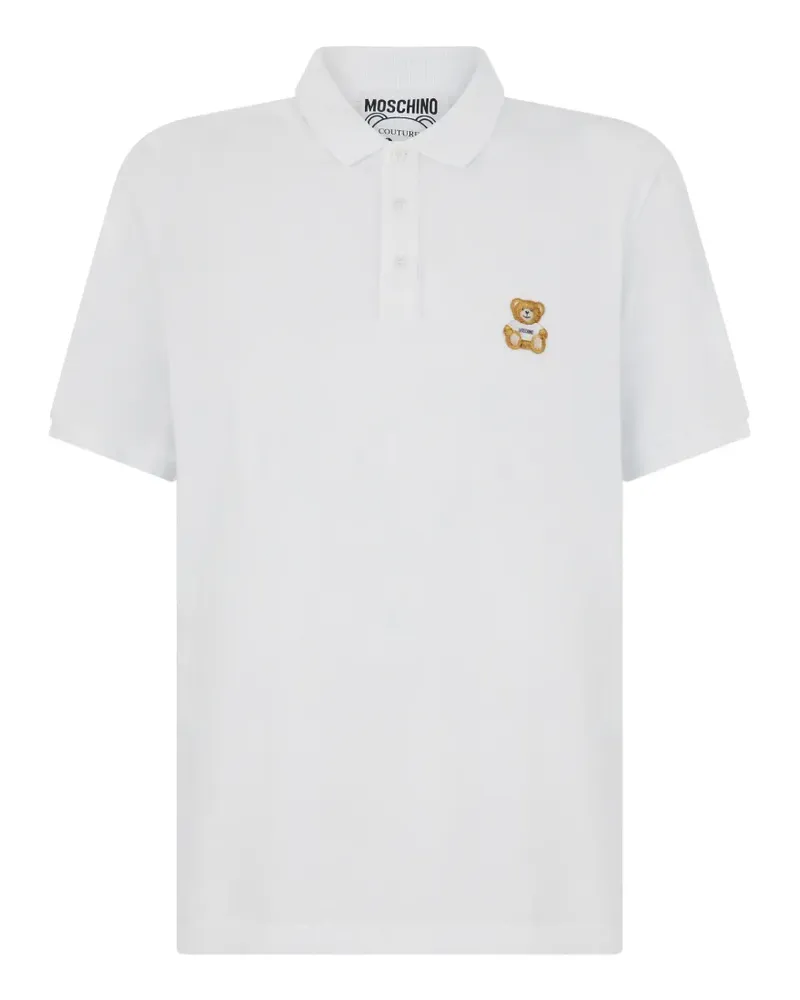 Moschino Teddy-Bear-detail polo shirt - Weiß Weiß