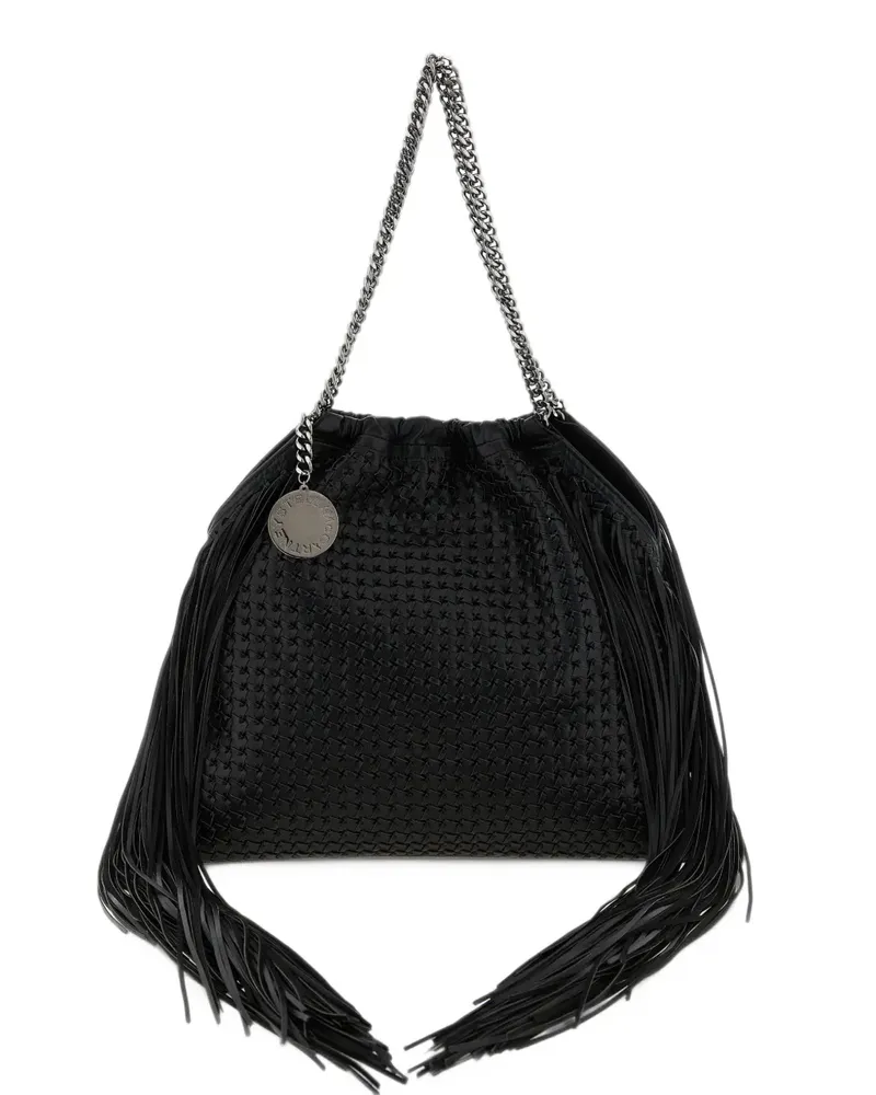 Stella McCartney Schultertasche mit Fransen - Schwarz Schwarz