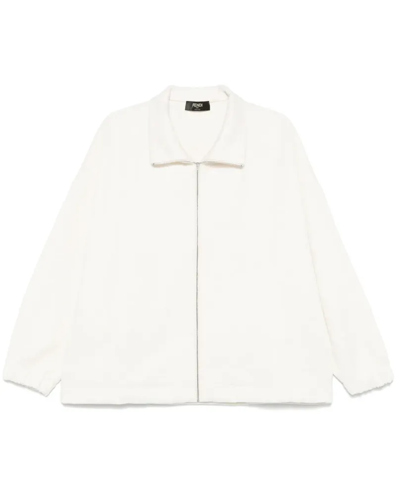 Fendi Sweatshirt mit FF-Prägung Nude
