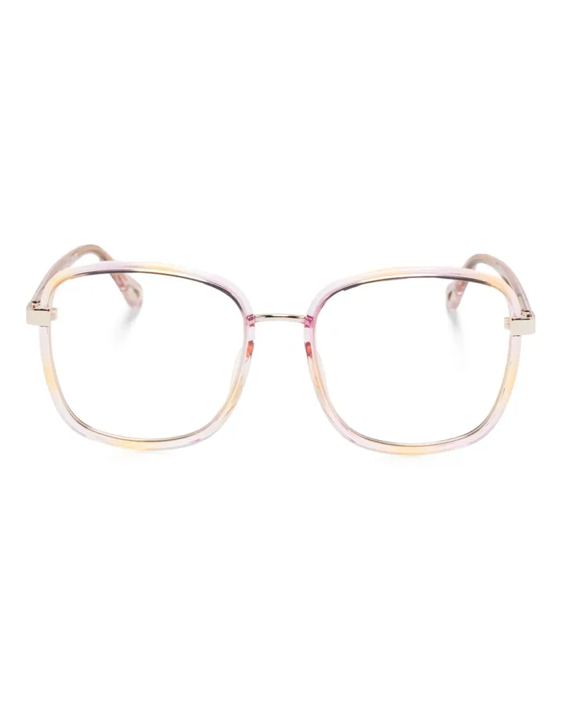 Chloé Brille mit eckigem Gestell - Gold Gold