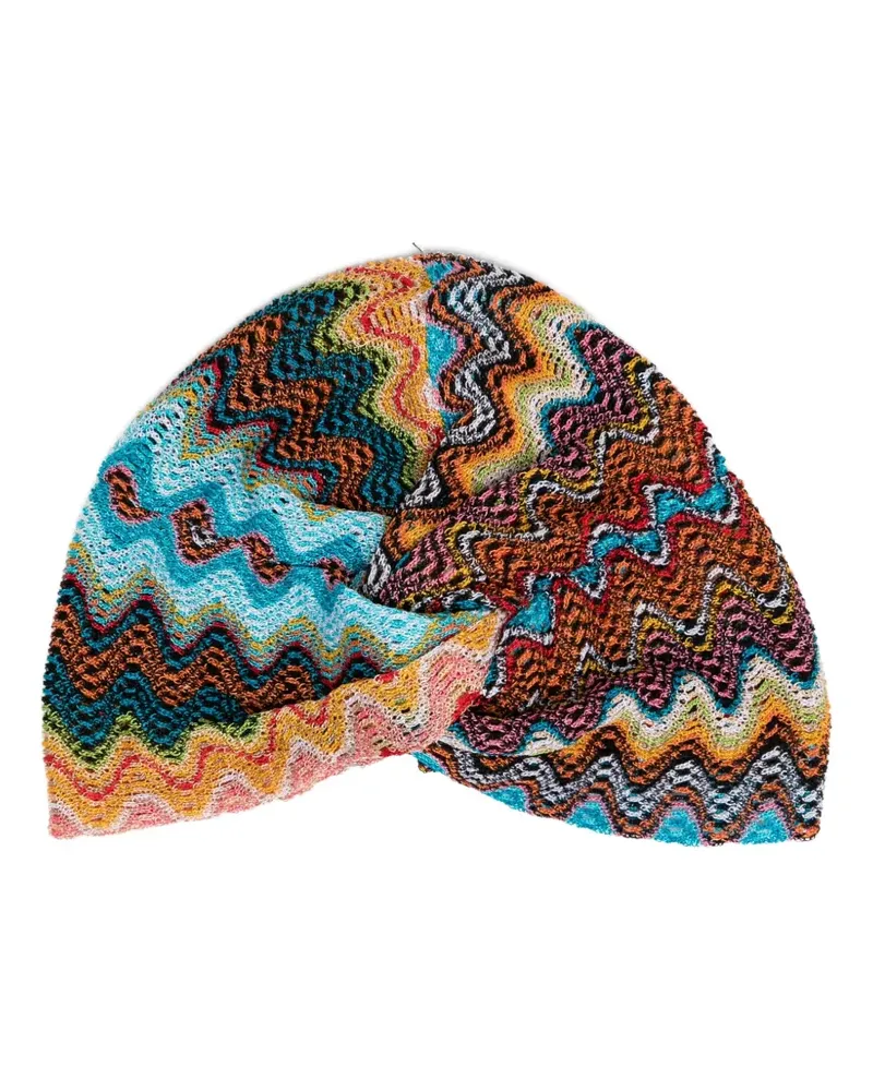 Missoni Zig Zag Turban - Blau Blau