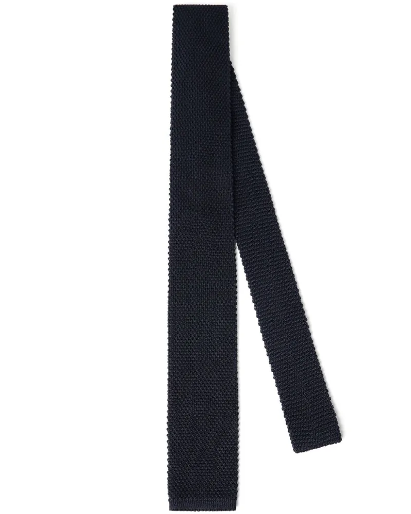 Brunello Cucinelli Fein gestrickte Krawatte - Blau Blau