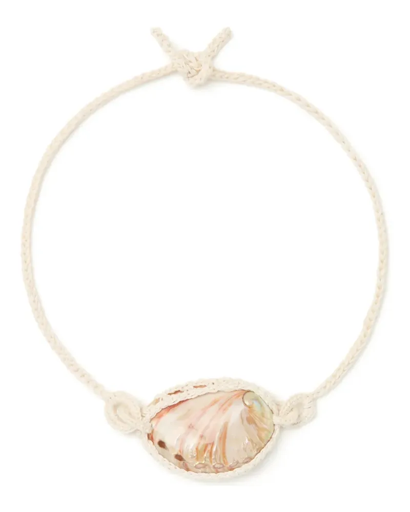 Alanui Mermaid Inside Halskette mit Muscheln - Nude Nude