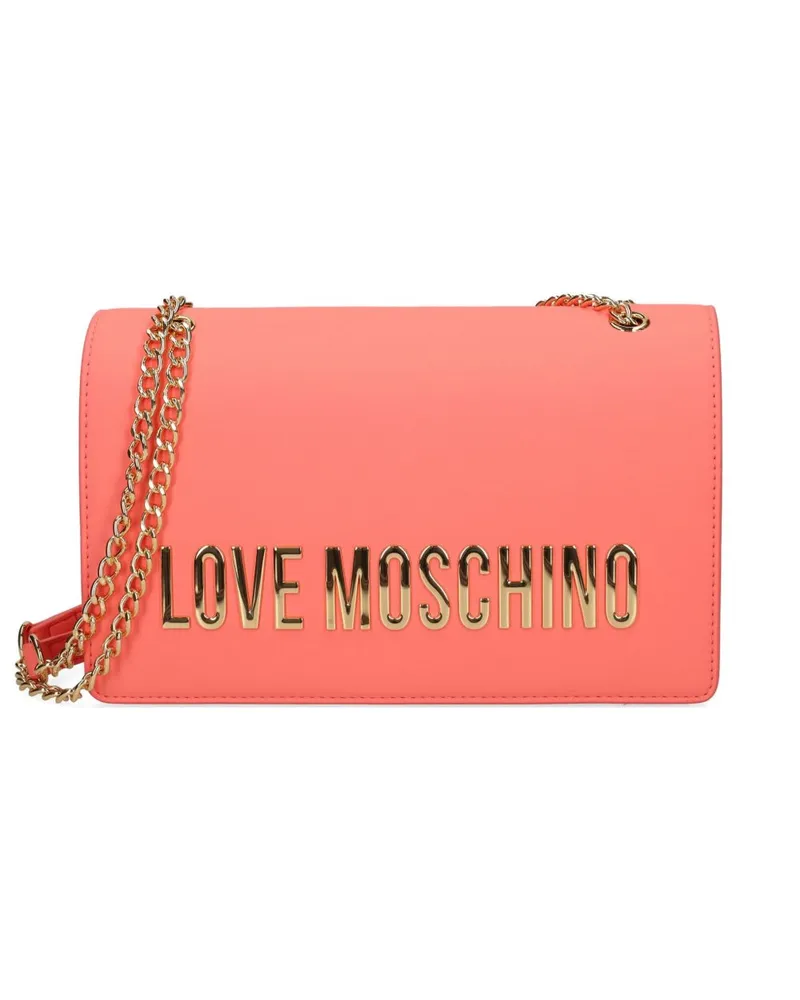 Moschino Schultertasche mit Logo - Rot Rot