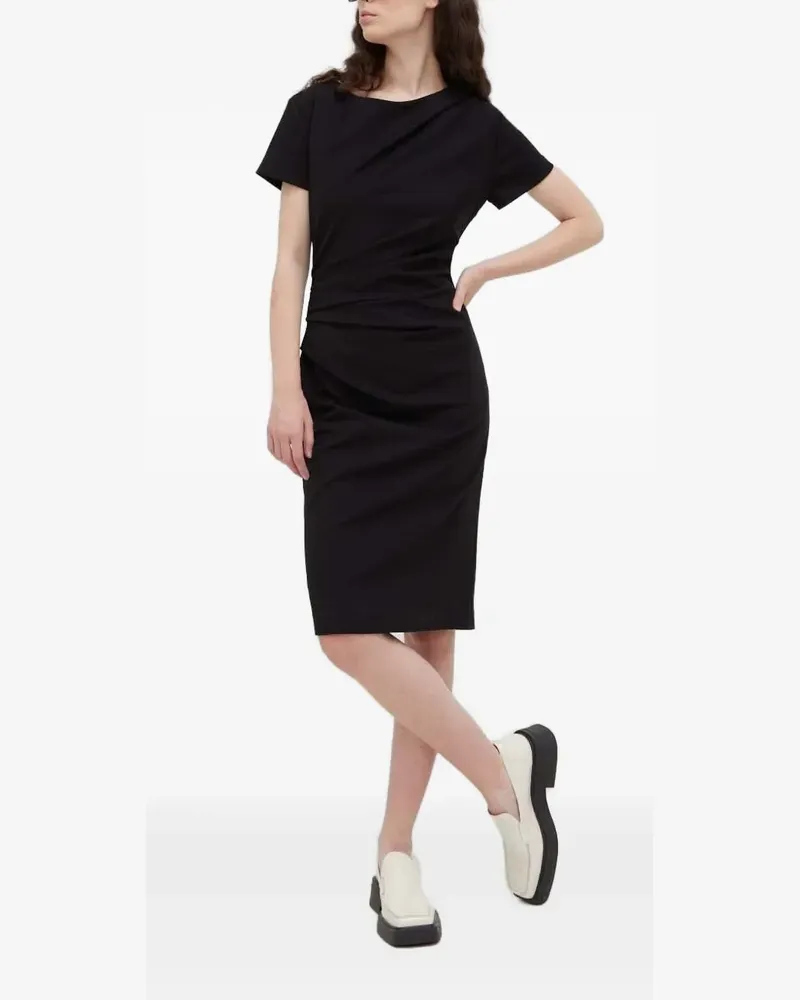 Tiger of Sweden Midikleid mit Raffungen - Schwarz Schwarz