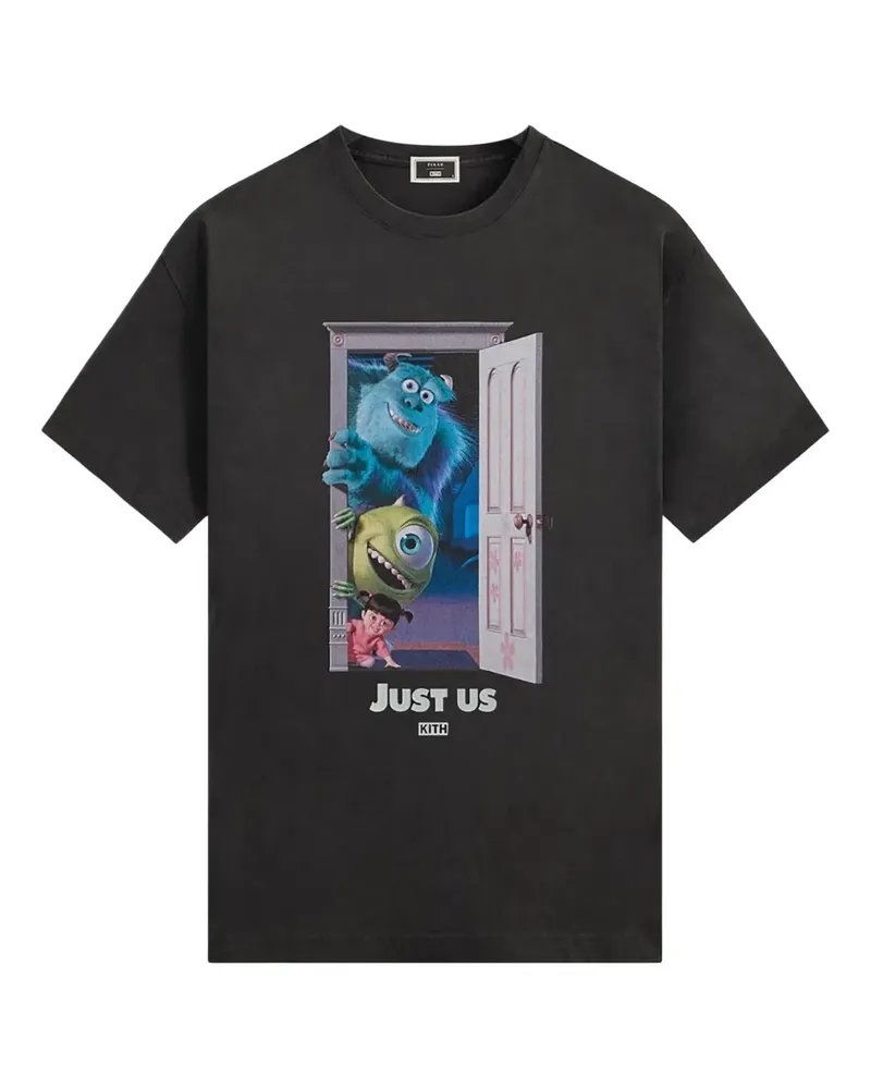 KITH x Pixar Monsters Inc. Just Us T-Shirt mit Print - Schwarz Schwarz
