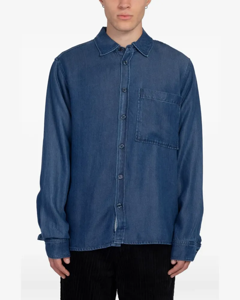 Minimum Ace patch-pocket shirt - Blau Blau