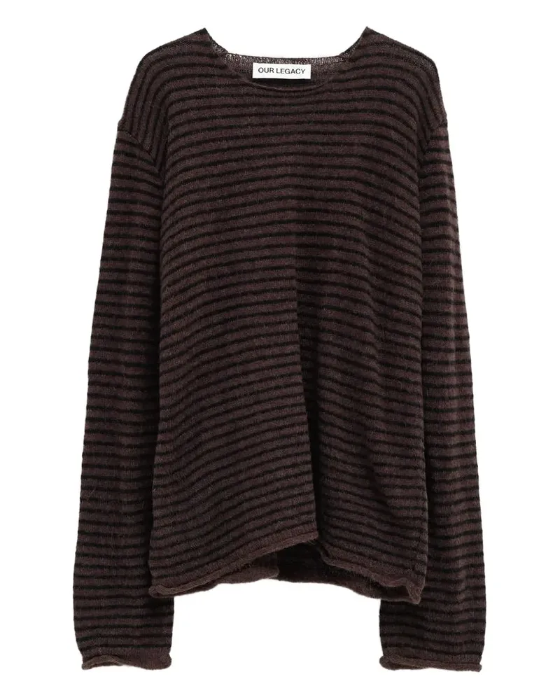 Our Legacy Rigid striped-pattern sweater - Braun Braun