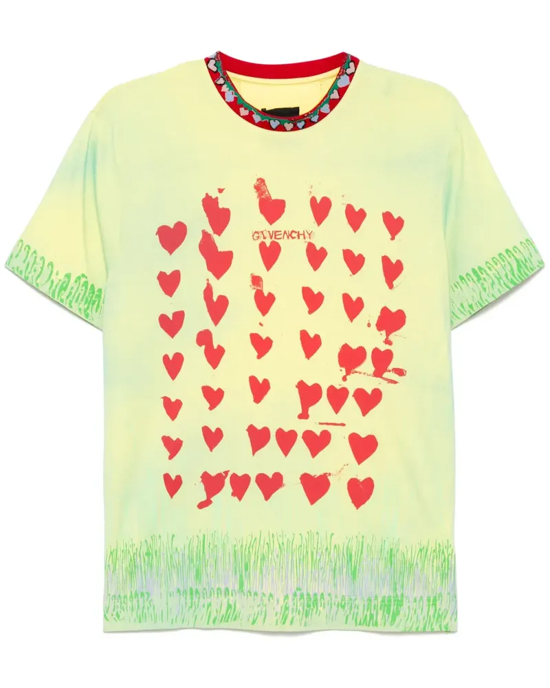 Givenchy T-Shirt mit grafischem Print - Grün Grün