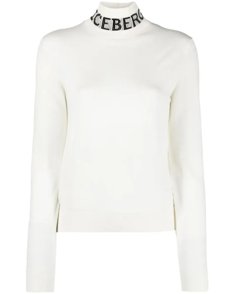 Iceberg Pullover mit Logo-Print - Weiß Weiß