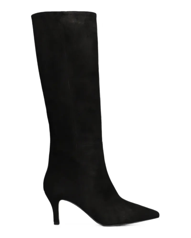 Bianca Di pointed-toe suede boots - Schwarz Schwarz
