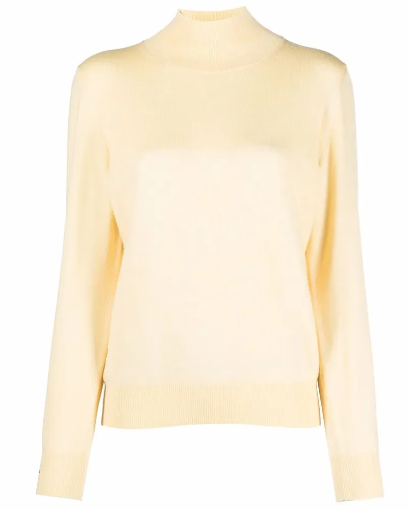 Peserico Pullover mit Stehkragen - Gelb Gelb