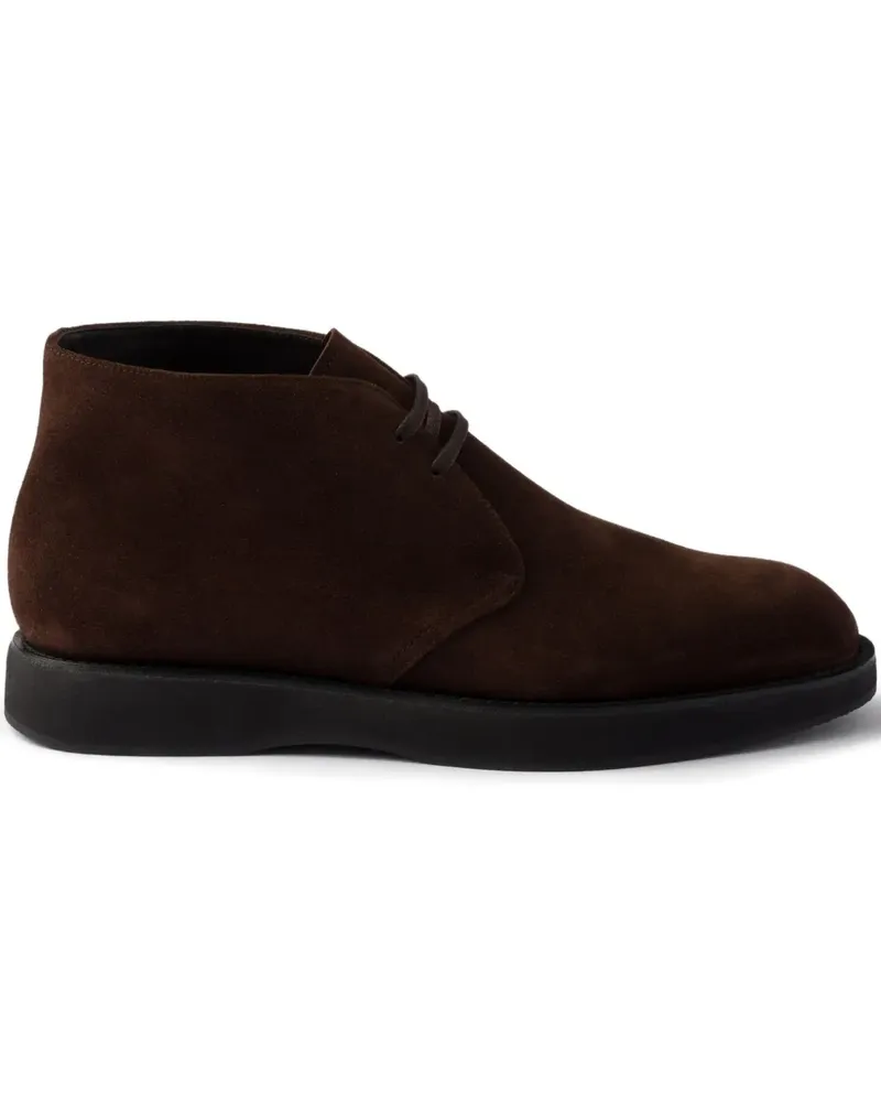 Prada Desert-Boots aus Wildleder - Braun Braun
