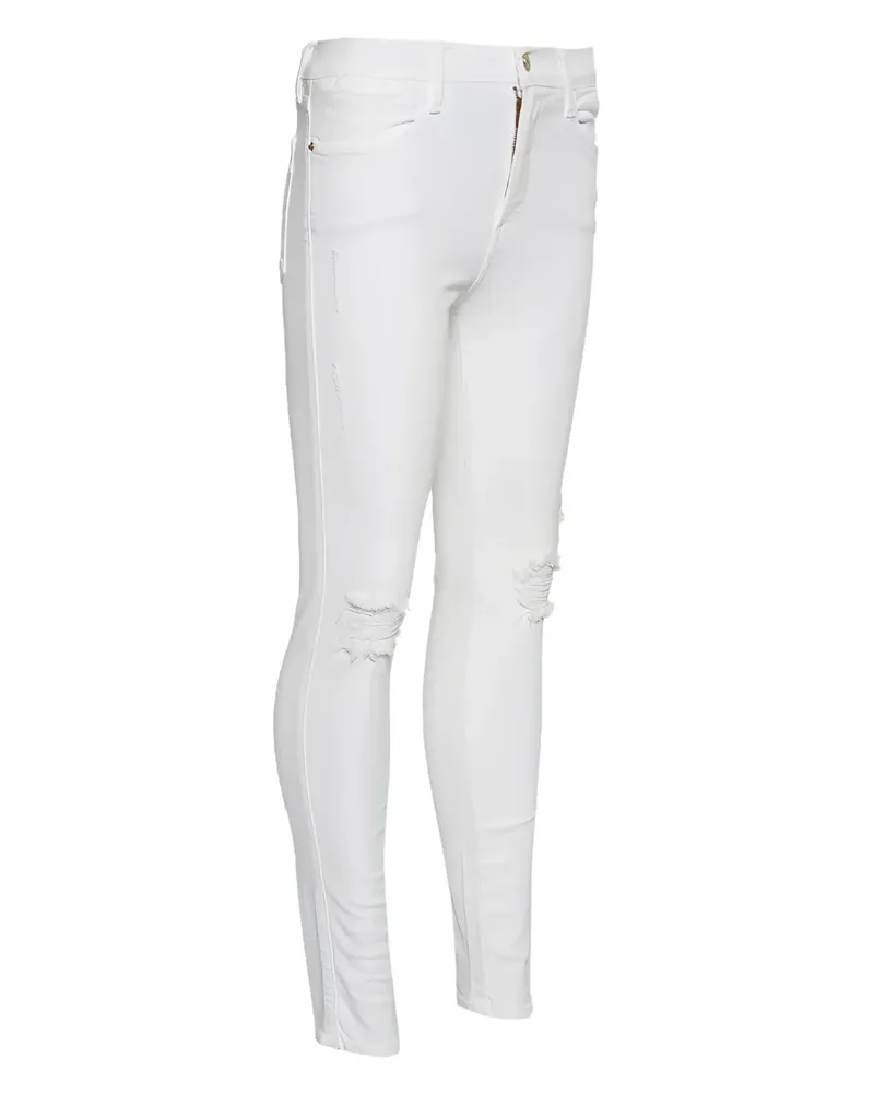 Frame Denim Skinny-Jeans im Distressed-Look - Weiß Weiß