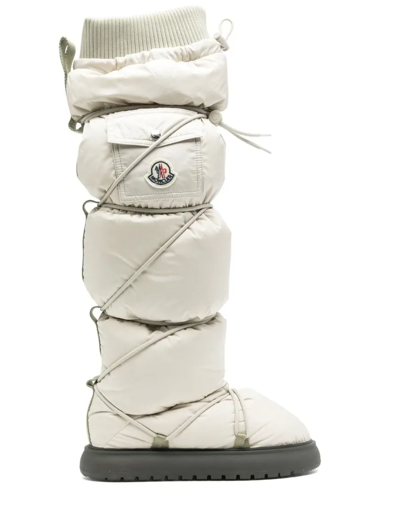 Moncler Kniehohe Gaia Stiefel Nude