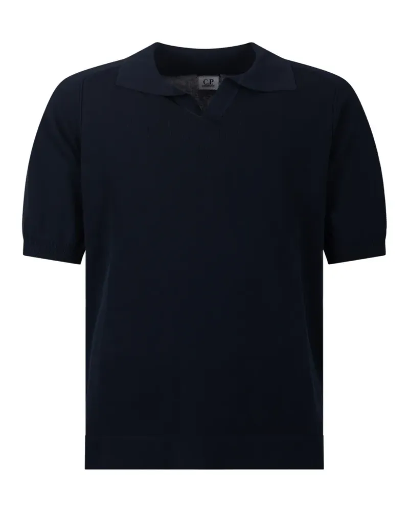 C.P. Company V-neck short-sleeves polo shirt - Blau Blau