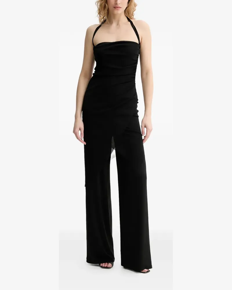 Karl Lagerfeld Neckholder-Jumpsuit - Schwarz Schwarz
