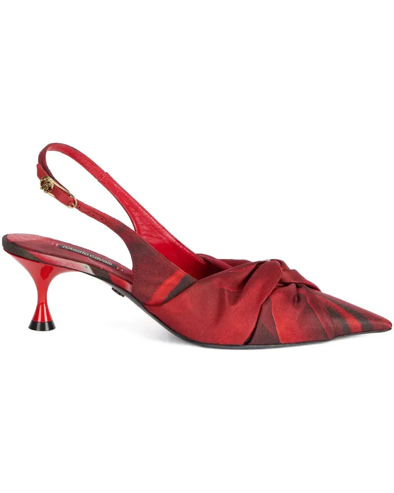 Roberto Cavalli Slingback-Pumps mit Twist-Detail - Rot Rot
