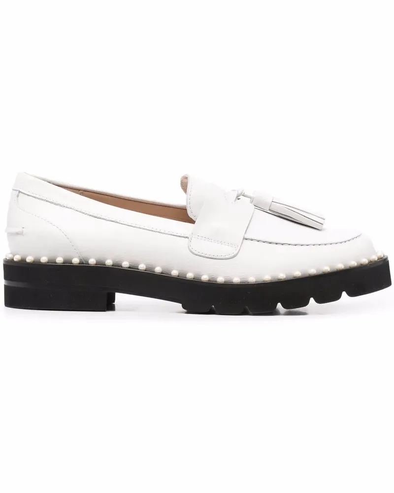Stuart Weitzman Loafer mit Quasten - Weiß Weiß