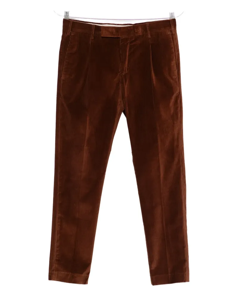 PT TORINO Dieci corduroy trousers - Braun Braun