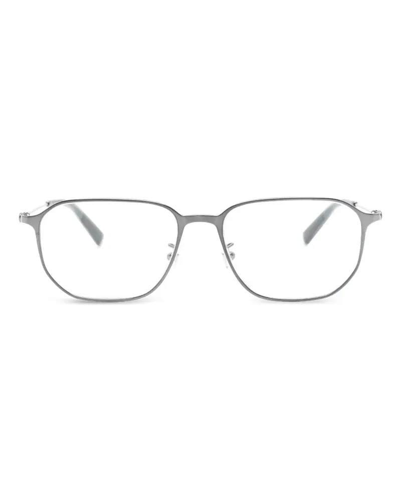 Montblanc Geometrische Brille - Silber Silber