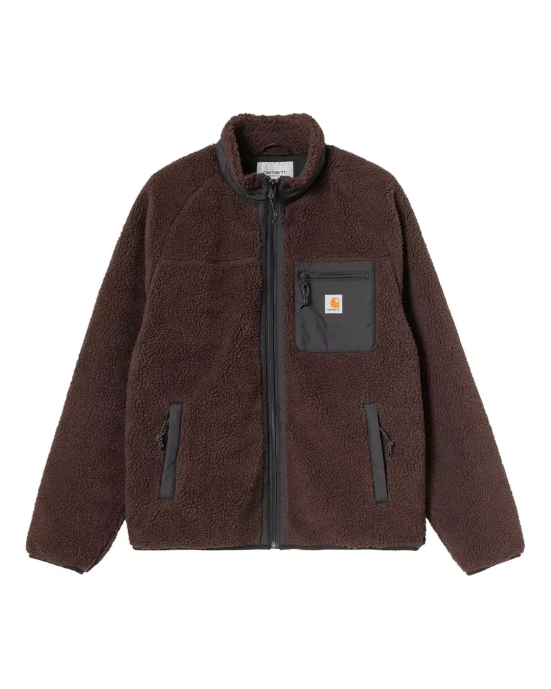 Carhartt WIP Prentis borg zip-up jacket - Braun Braun