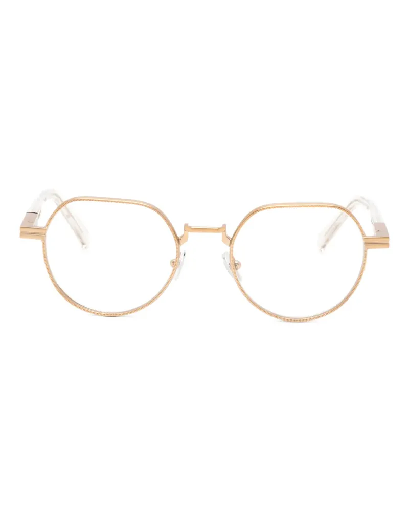 Ermenegildo Zegna Brille mit rundem Gestell - Braun Braun