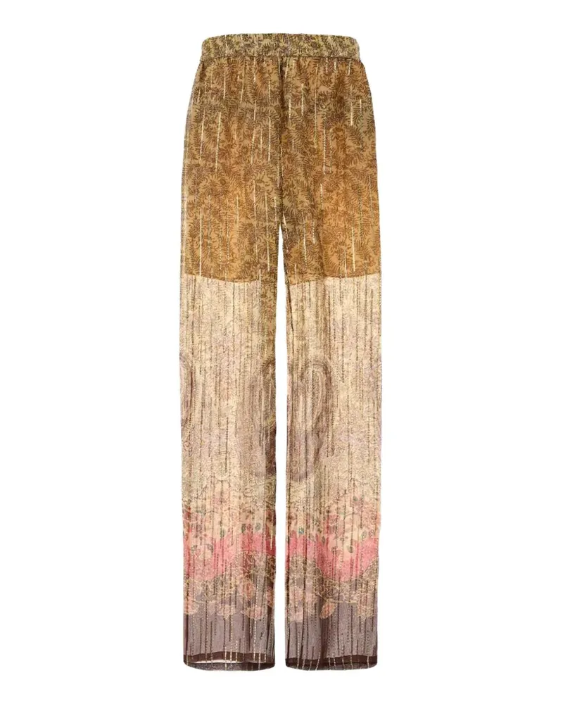 Valentino Garavani printed palazzo pants - Braun Braun
