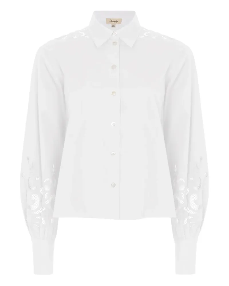 Temperley London Nelle Hemd - Weiß Weiß