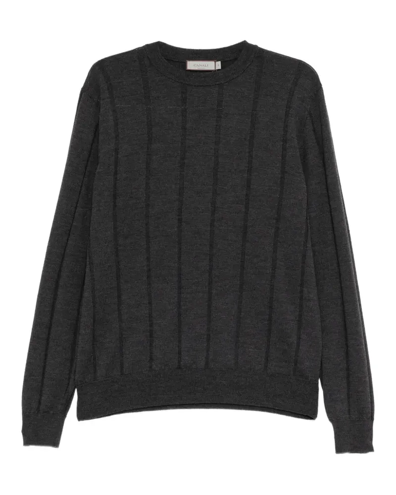 Canali ribbed-knit sweater - Grau Grau