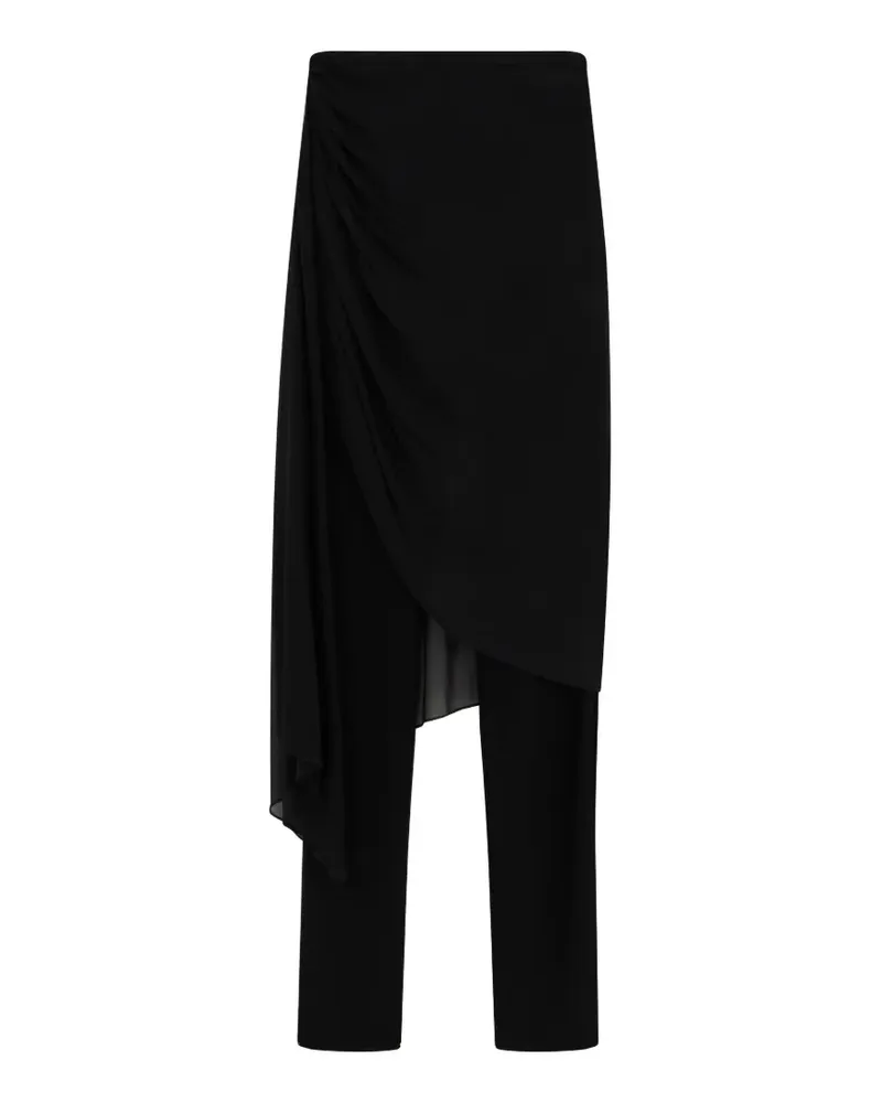 Giuseppe di Morabito gathered draped trousers - Schwarz Schwarz
