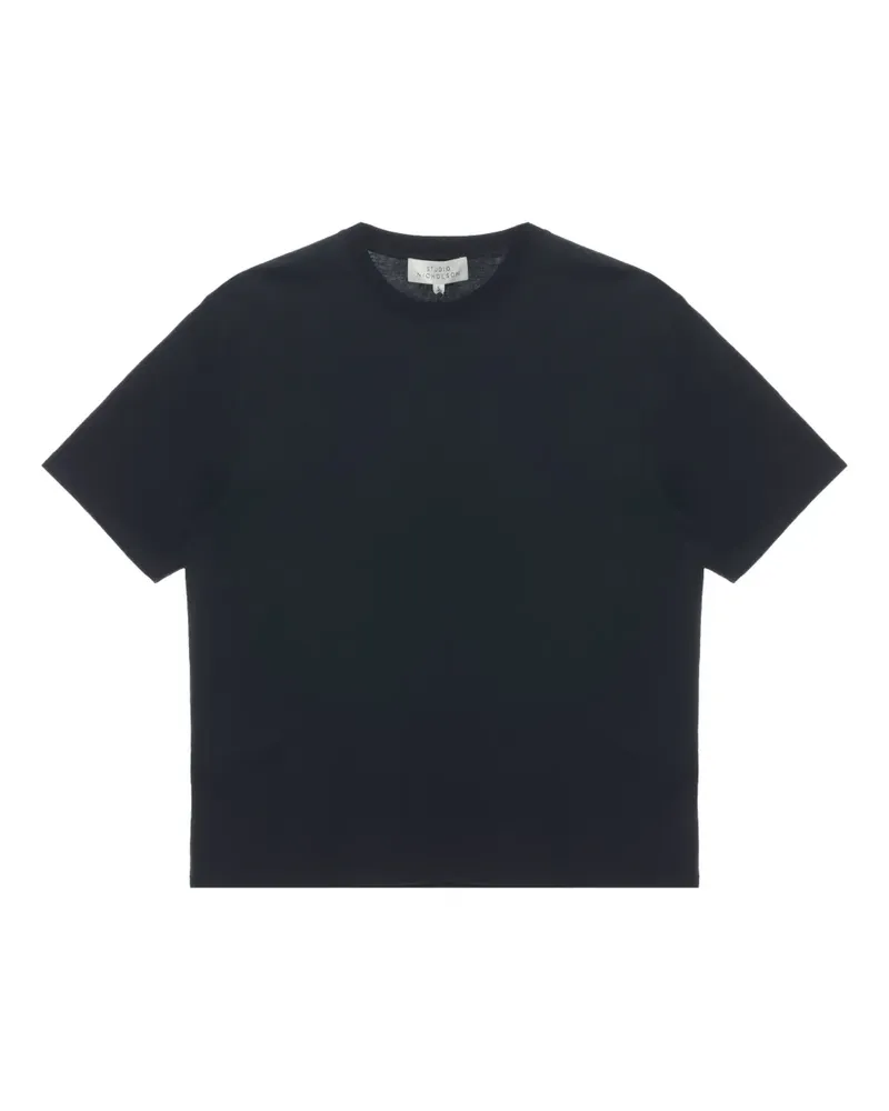 Studio Nicholson T-Shirt mit rundem Ausschnitt - Schwarz Schwarz