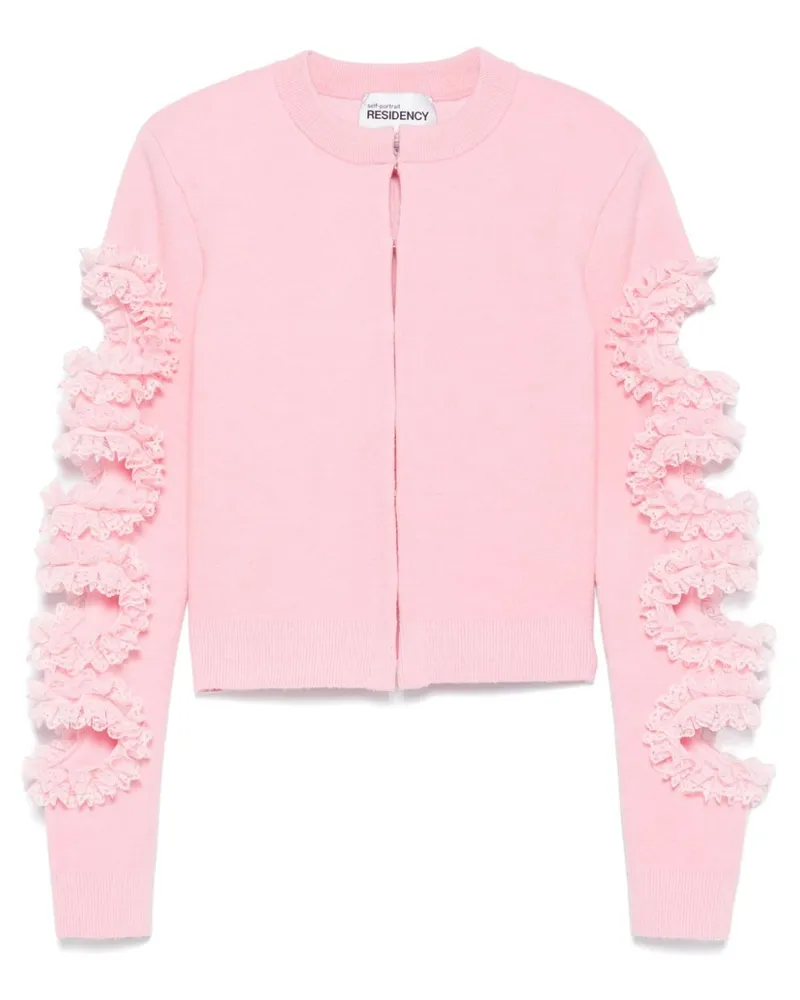 Self-Portrait x Christopher Kane Cardigan mit Cut-Out - Rosa Rosa