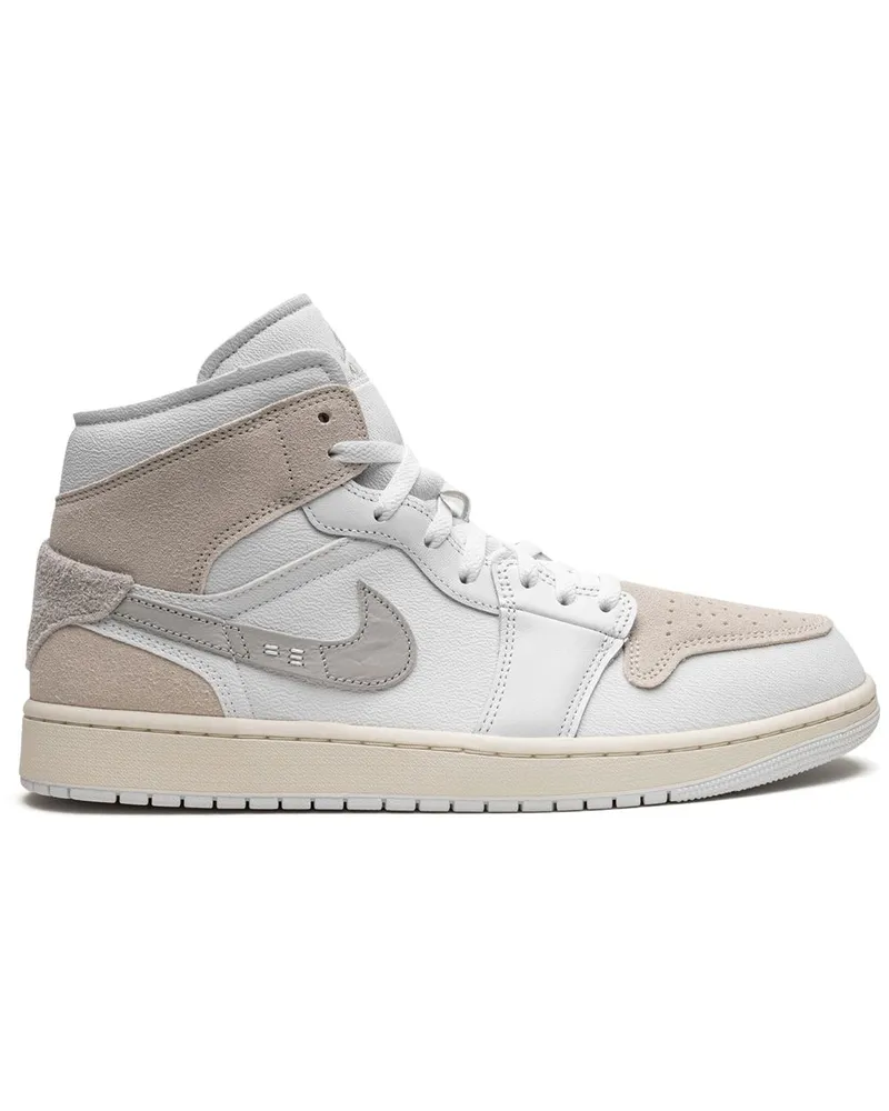 Jordan Air  1 Mid SE Craft Tech Grey Sneakers - Nude Nude