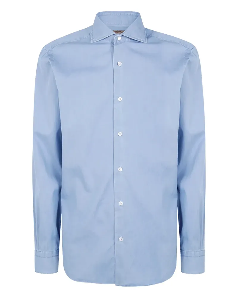 BARBA Klassisches Jeanshemd - Blau Blau