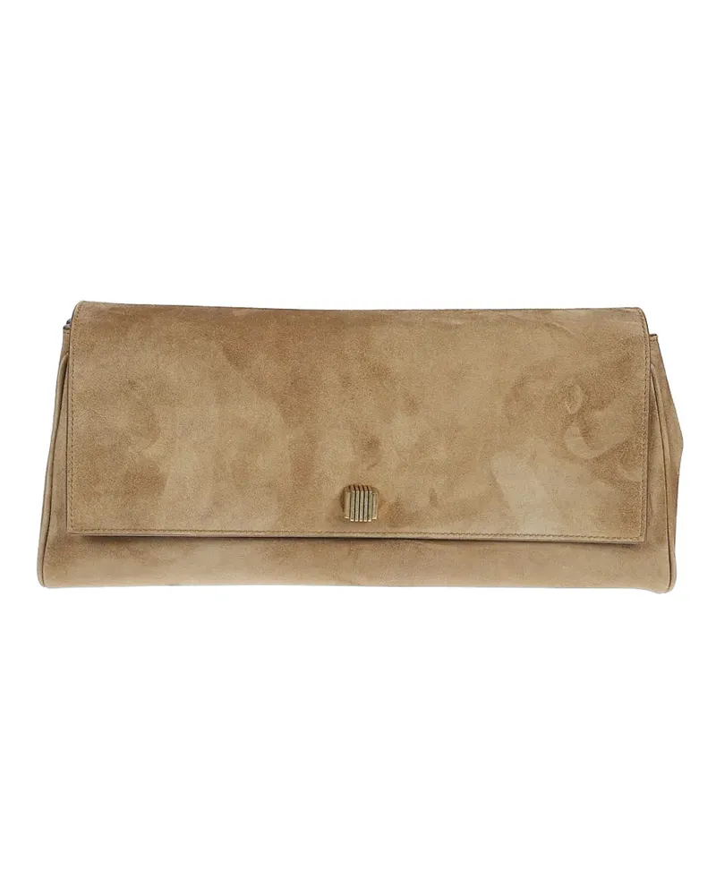 KHAITE flap top clutch bag - Nude Nude