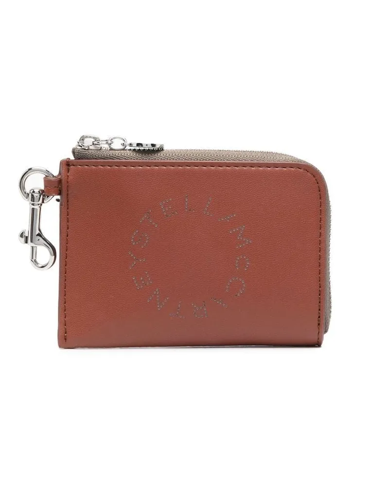 Stella McCartney Portemonnaie mit perforiertem Logo - Braun Braun