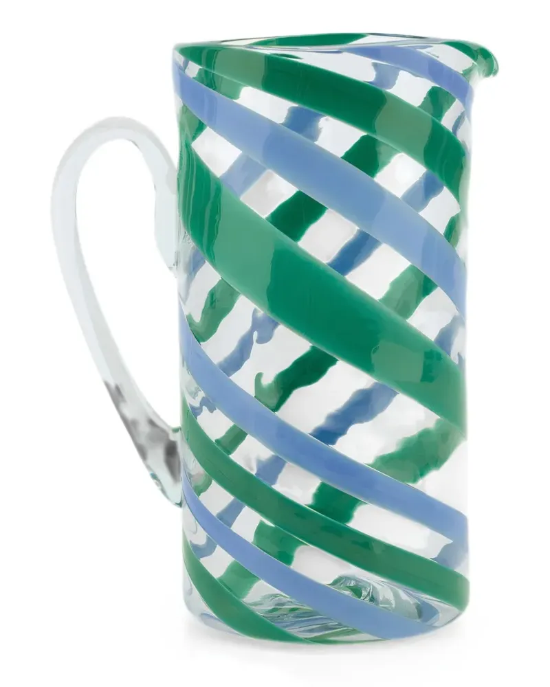 Lisa Corti spiral-pattern pitcher - Grün Grün