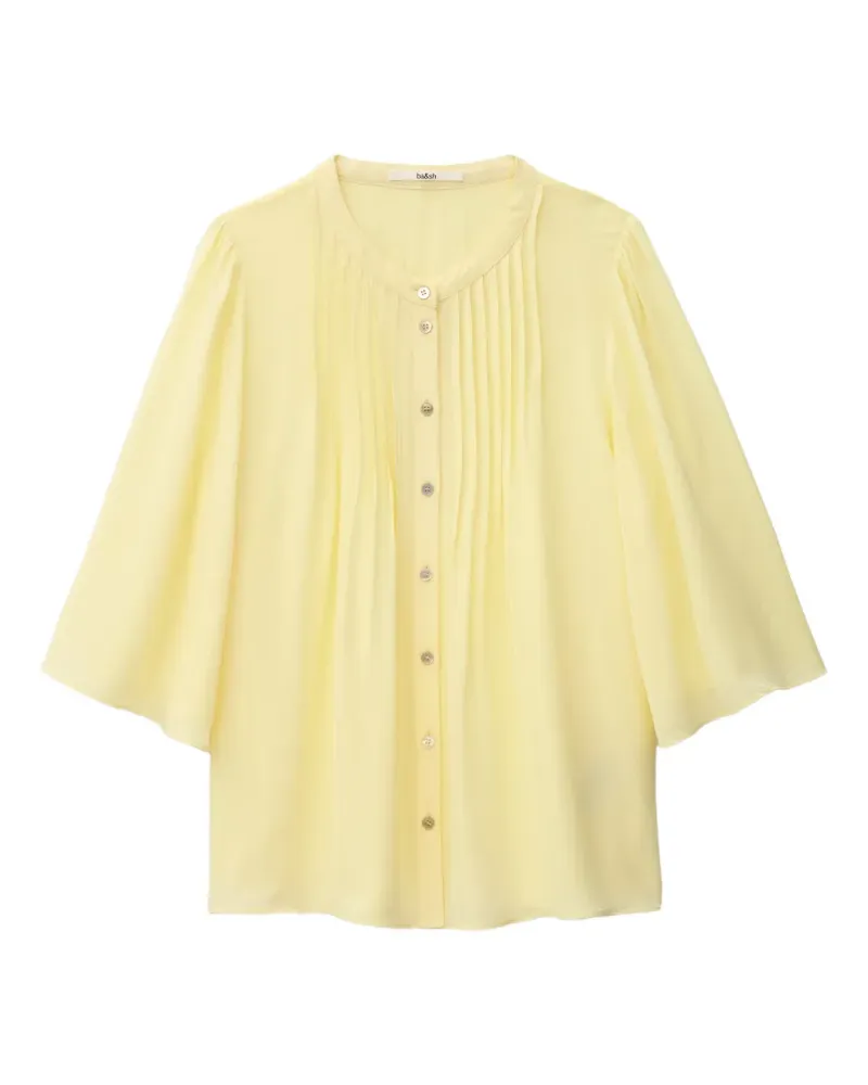 ba&sh Barna pleated blouse - Gelb Gelb