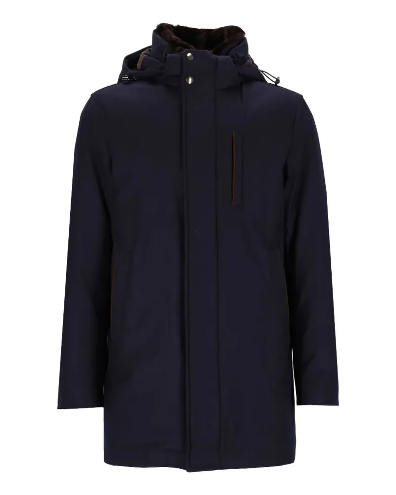 Al Duca D’Aosta 1902 padded hooded coat - Blau Blau