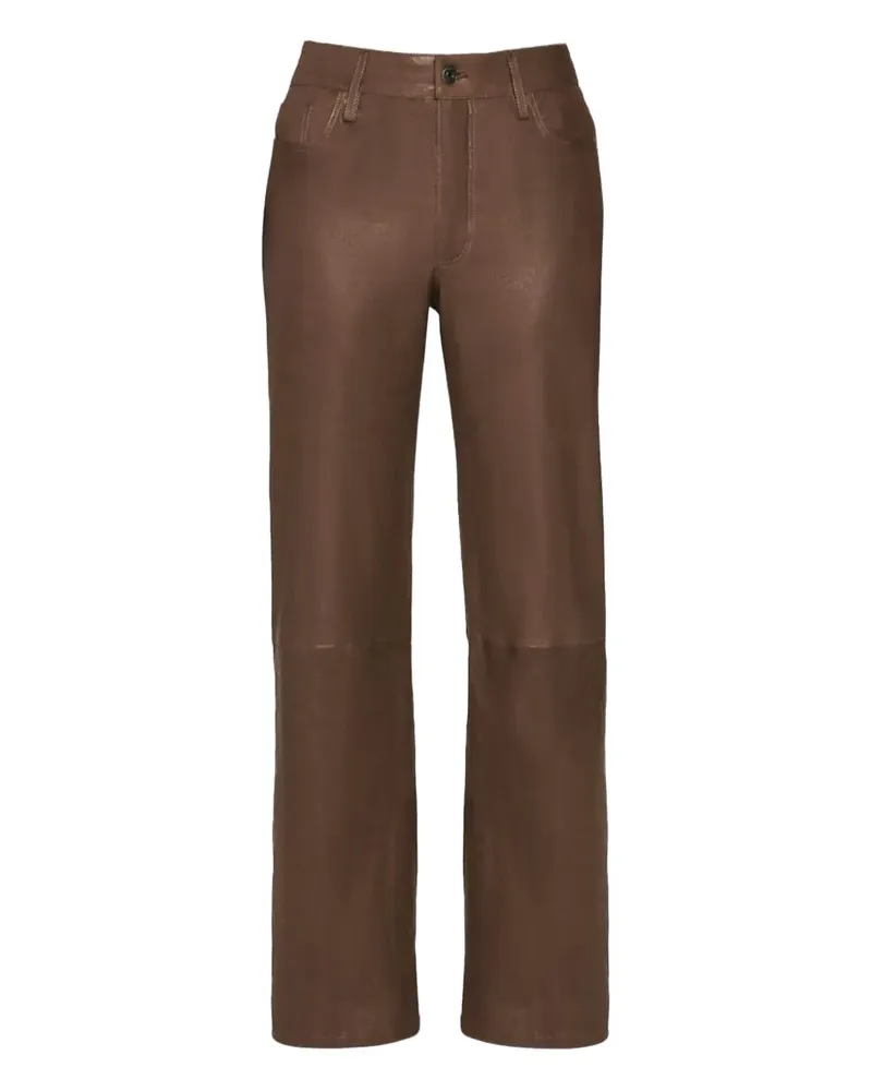Frame Denim Hose aus Leder - Braun Braun