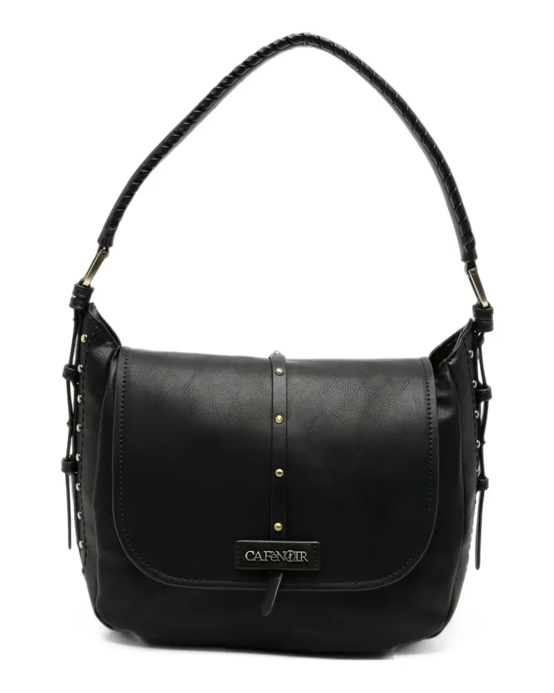 CAFèNOIR  stud-embellished braided-handle shoulder bag - Schwarz Schwarz