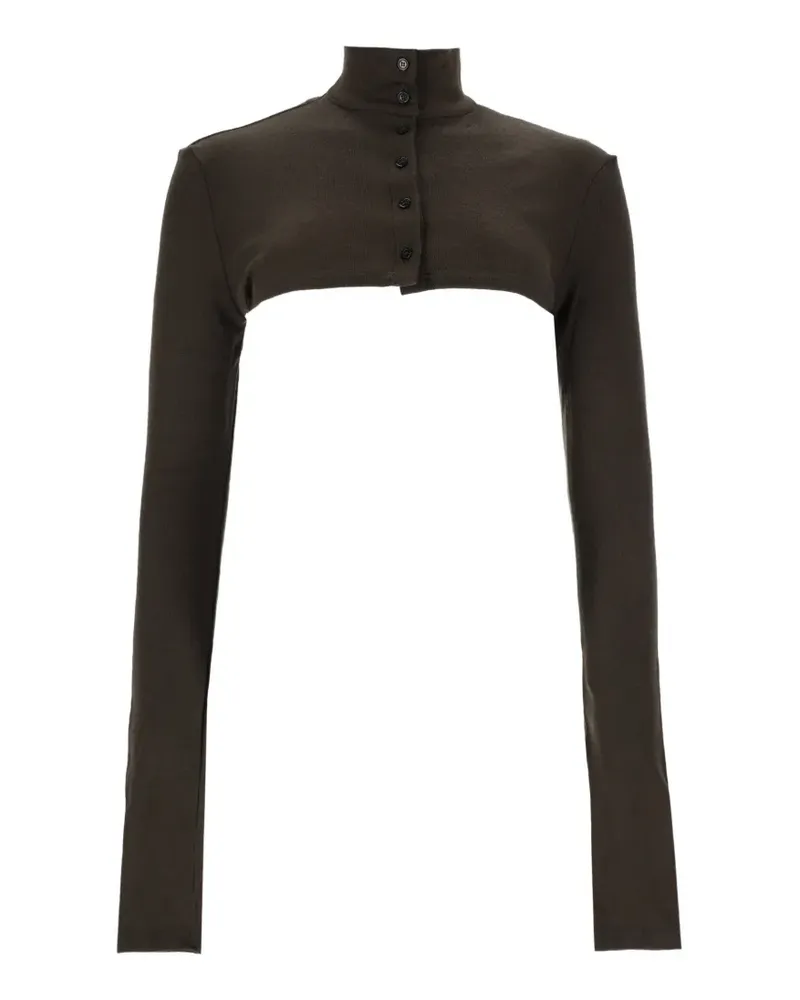 ALYSI button-up cropped cardigan - Braun Braun