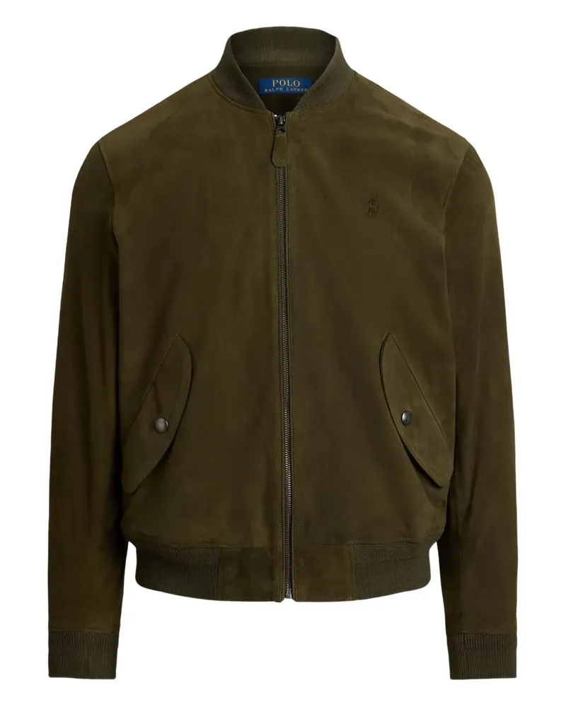 Ralph Lauren Bomberjacke aus Wildleder - Grün Grün