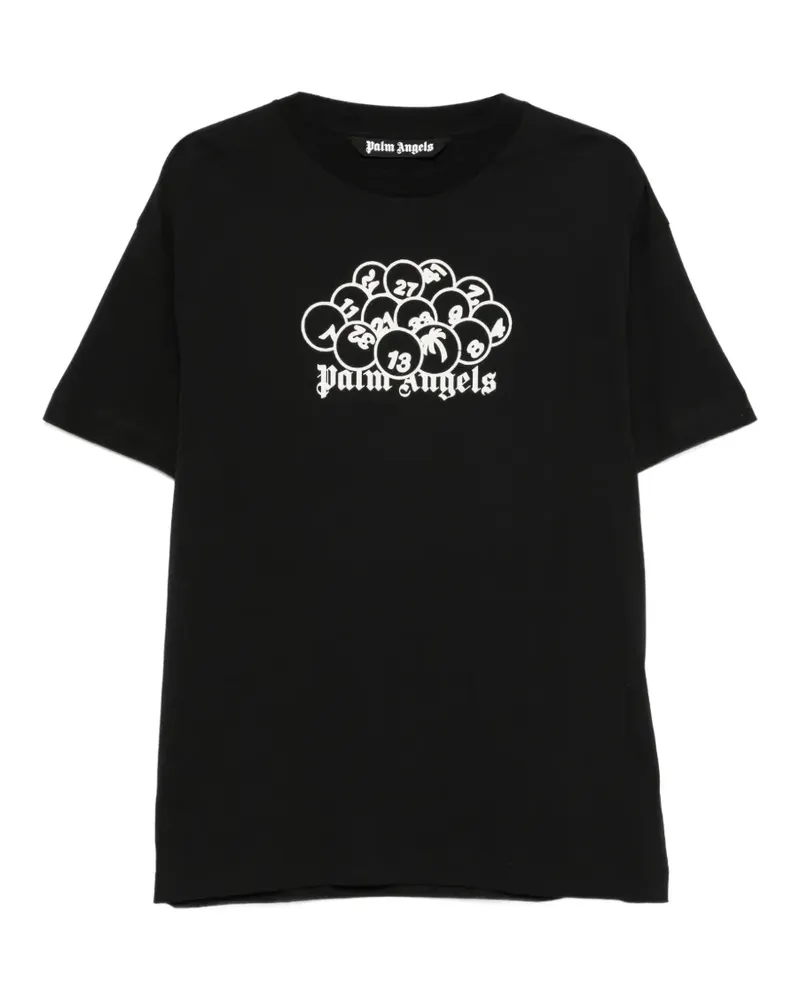 Palm Angels PA Pool T-Shirt mit grafischem Print - Schwarz Schwarz
