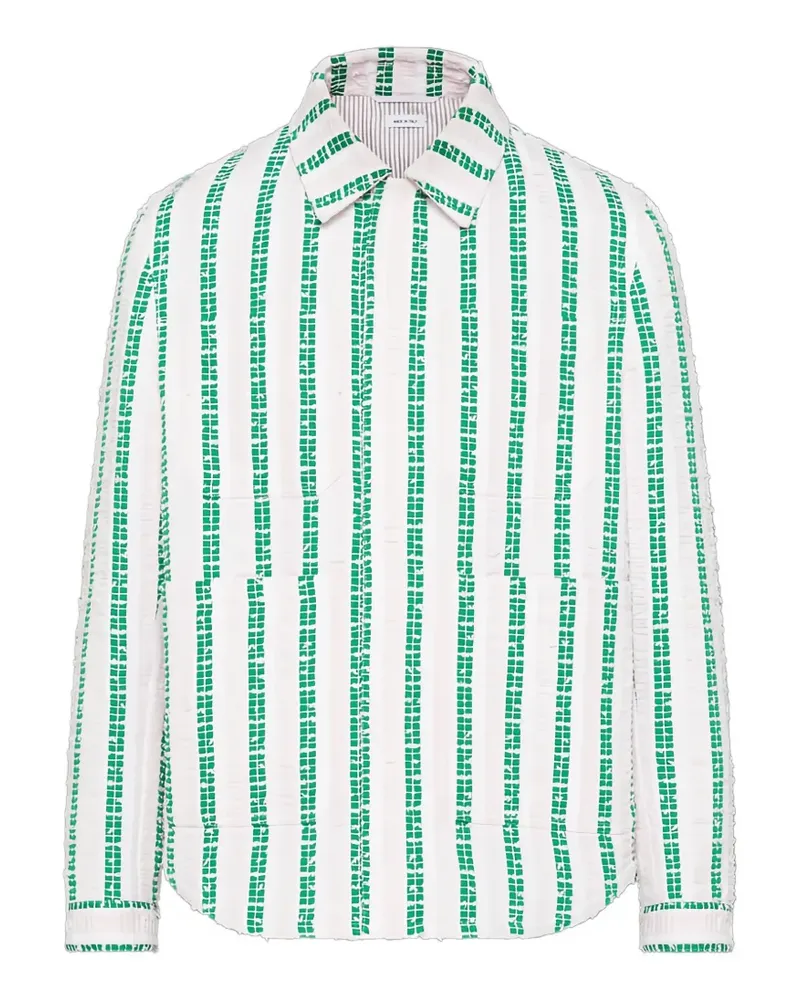 Thom Browne Repp striped tweed utility jacket - Grün Grün