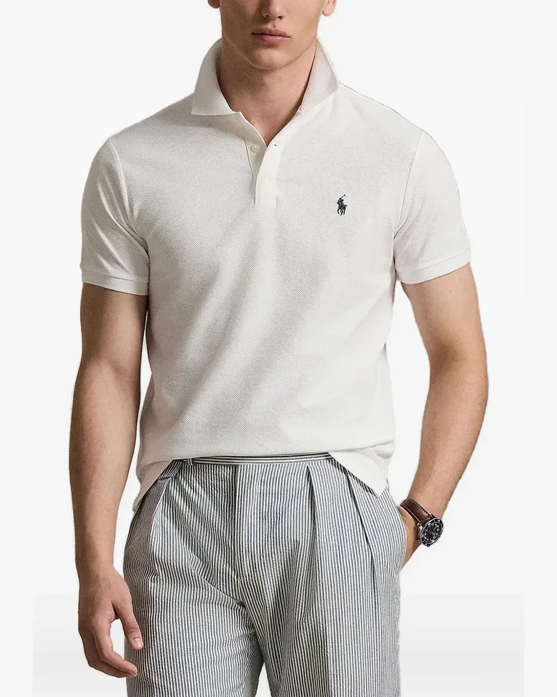 Ralph Lauren Poloshirt aus Piqué - Weiß Weiß